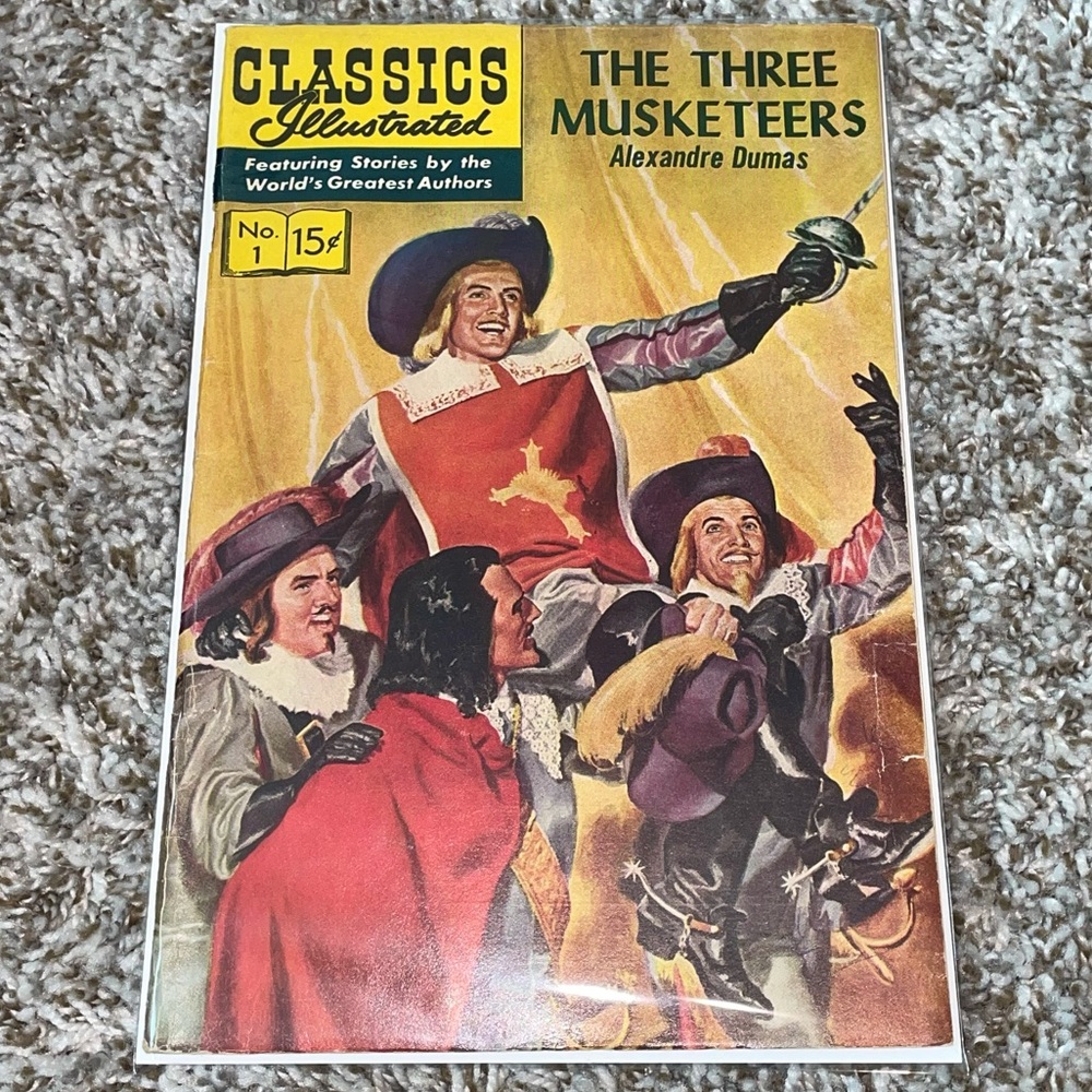 VINTAGE 1943 GOLDEN AGE The Three Musketeers Classics Illustrated Comic #1